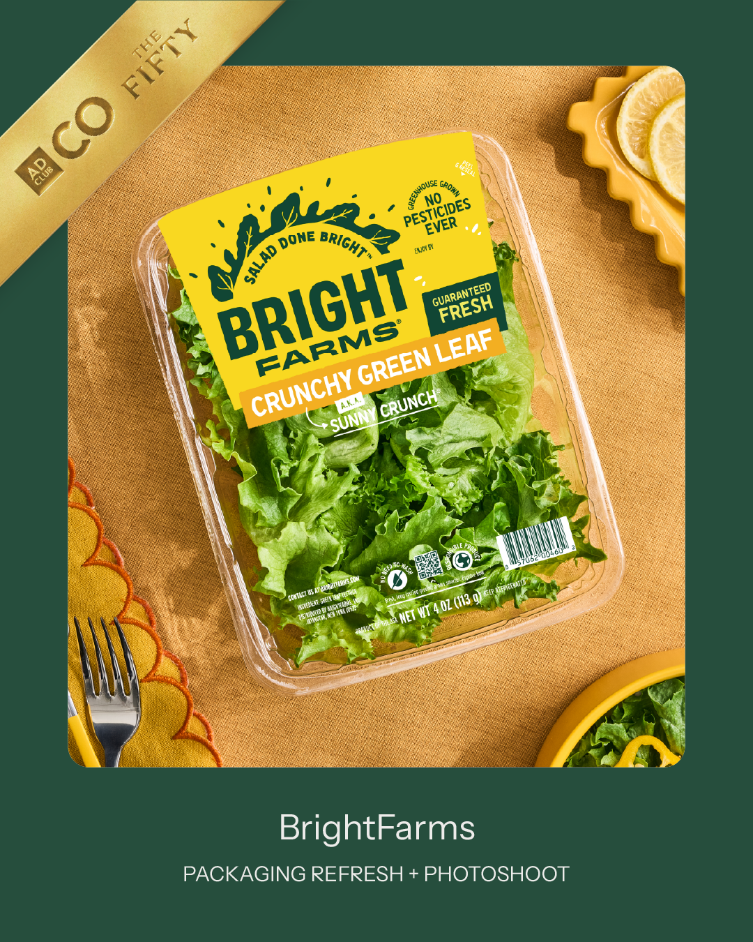 BrightFarms Rebrand Wins Gold at The FIFTY Awards