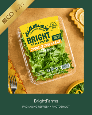 BrightFarms Rebrand Wins Gold at The FIFTY Awards