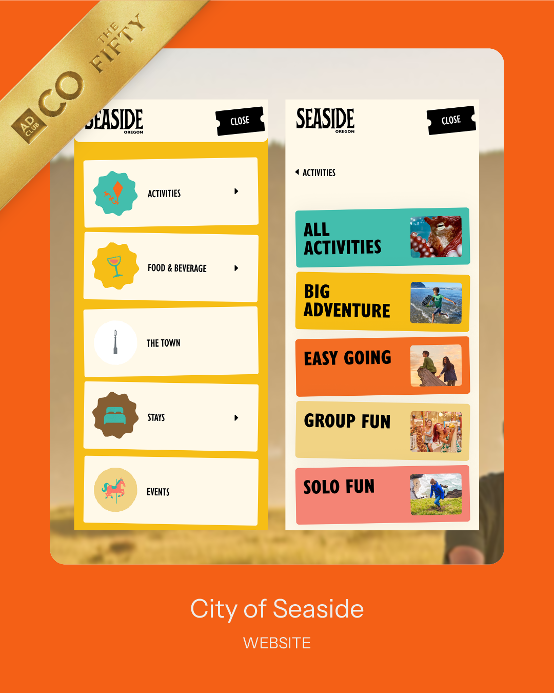 Ad Club: Gold - City of Seaside x Moxie Sozo 