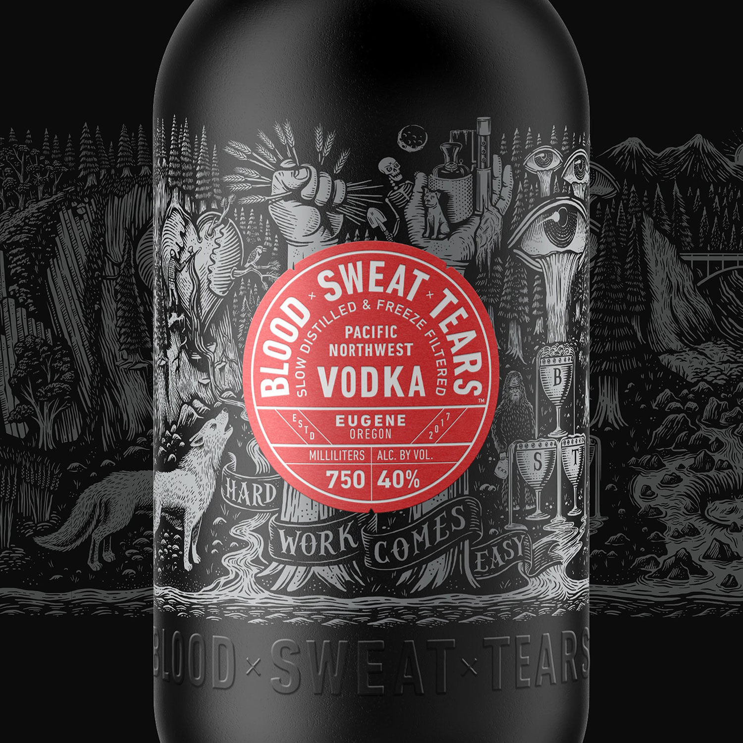 ◾️究極最高音質USオリジナルモノ白ラベルプロモ盤■ BLOOD, SWEAT & Blood x Sweat x Tears Vodka Packaging Design from Moxie Sozo