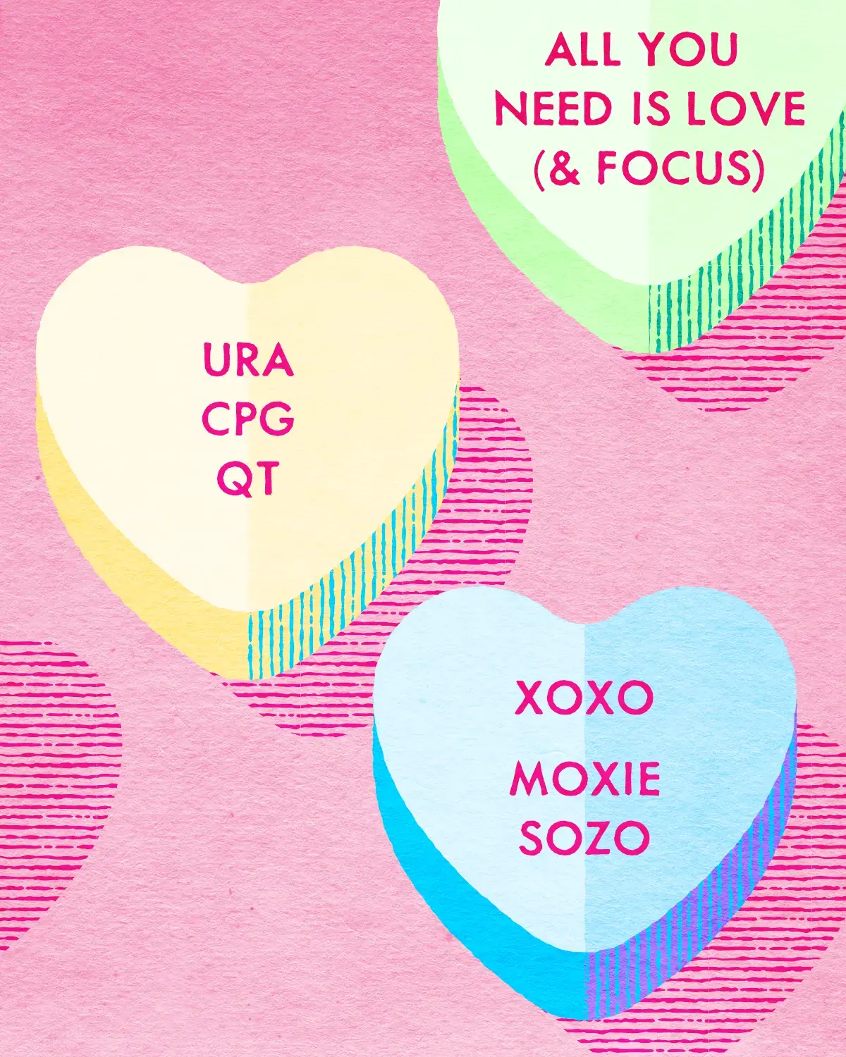 Moxie Sozo Valentine's Day Heart Candies